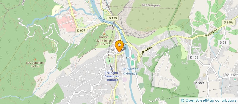 localisation de l'entreprise SCI DU 3 RUE CANNEAU à ANDUZE