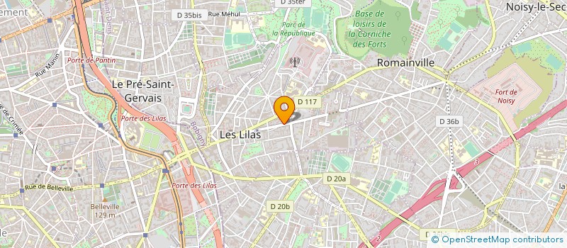localisation de l'entreprise SCI DU 3 RUE CHARRONNERIE  LES LILAS