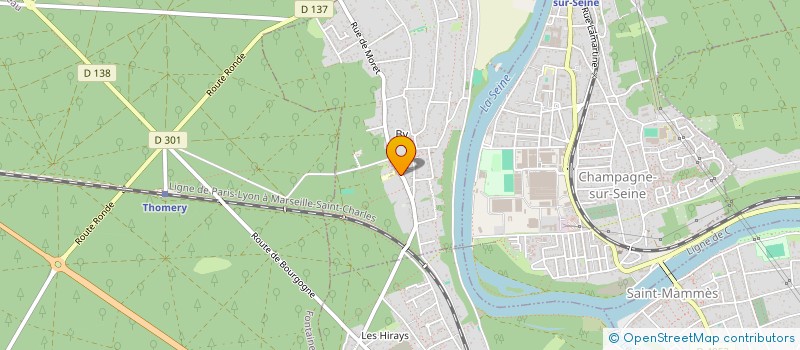 localisation de l'entreprise SCI DU 3 RUE DE PRAGUE  THOMERY