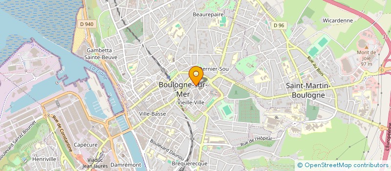 localisation de l'entreprise SCI DU 3 RUE DE PRESSY  BOULOGNE-SUR-MER