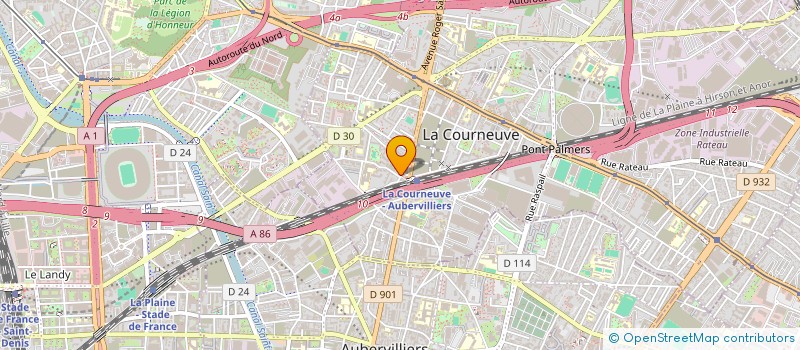 localisation de l'entreprise SCI DU 3 RUE DE STALINGRAD à LA COURNEUVE
