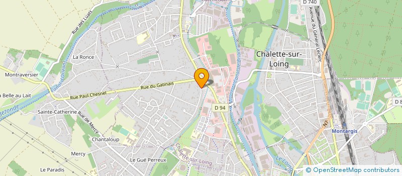 localisation de l'entreprise SCI DU 3 RUE DE VILLEMANDEUR à CHALETTE-SUR-LOING