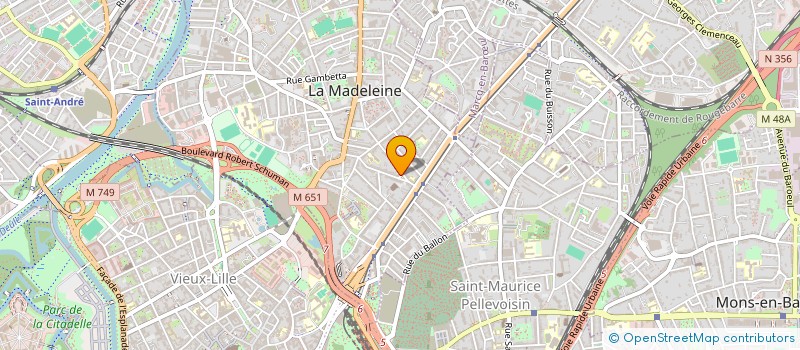 localisation de l'entreprise SCI  DU 3 RUE DES FAUCHETS à LA MADELEINE