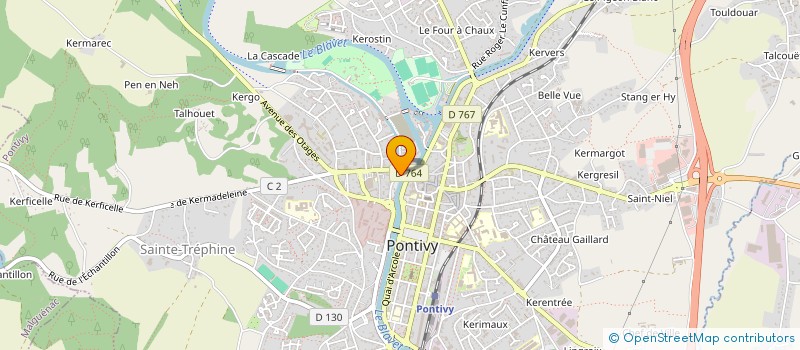 localisation de l'entreprise SCI DU 3 RUE DES FONTAINES  PONTIVY