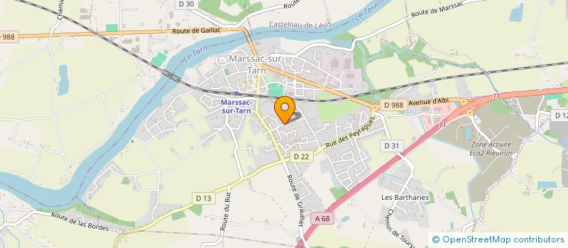 localisation de l'entreprise SCI DU 3 RUE DES MIMOSAS  MARSSAC-SUR-TARN