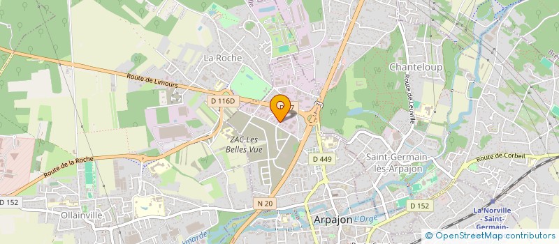 localisation de l'entreprise SCI DU 3 RUE DES PRES  ARPAJON