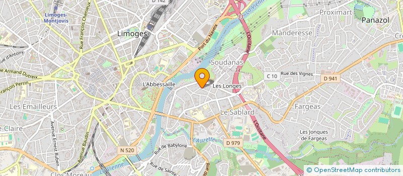 localisation de l'entreprise SCI DU 3 RUE FERRERIE à LIMOGES