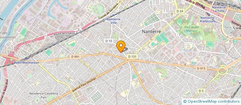 localisation de l'entreprise SCI DU 3 RUE JULES GAUTIER  NANTERRE