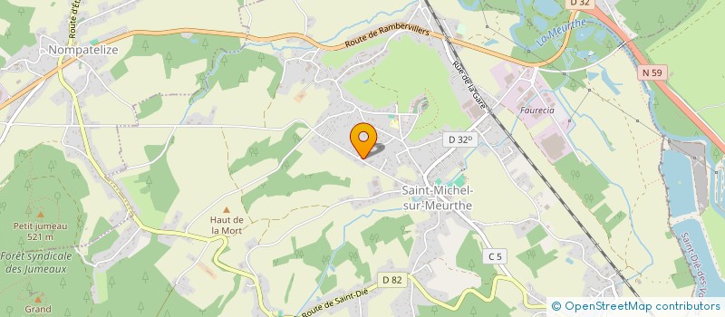 localisation de l'entreprise SCI DU 3 RUE LOUIS BURLIN  SAINT-MICHEL-SUR-MEURTHE