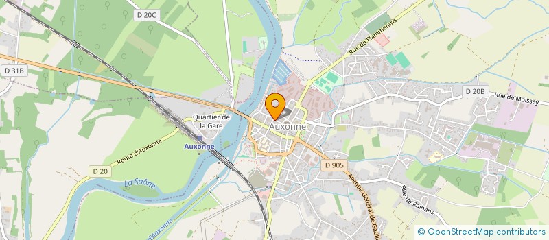 localisation de l'entreprise SCI DU 3 RUE MARIN  AUXONNE