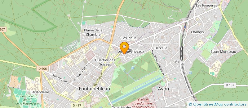 localisation de l'entreprise SCI DU 3 RUE MASSENET  FONTAINEBLEAU