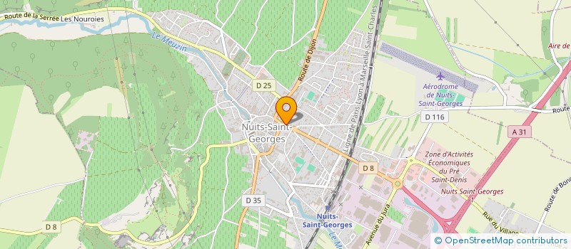 localisation de l'entreprise SCI DU 3 RUE PASTEUR à NUITS-SAINT-GEORGES