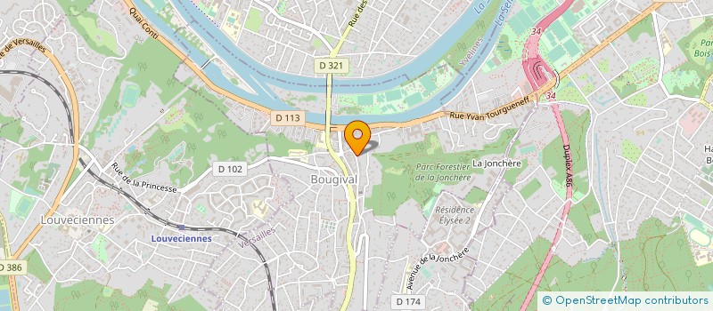 localisation de l'entreprise SCI DU 3 VAL JOMARD  BOUGIVAL