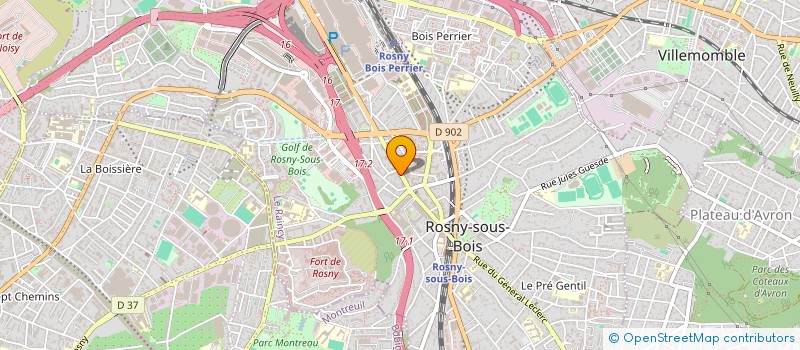 localisation de l'entreprise SCI DU 30 BLD GAMBETTA à ROSNY-SOUS-BOIS