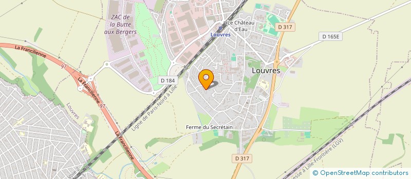 localisation de l'entreprise SCI  DU 30 DUHAMEL  LOUVRES