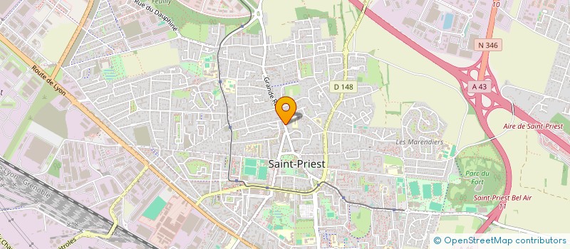 localisation de l'entreprise SCI DU 30 GRANDE RUE  SAINT-PRIEST