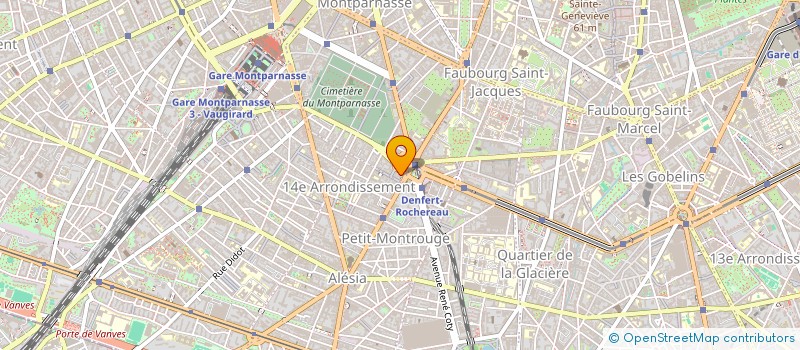 localisation de l'entreprise SCI DU 30 PLACE DENFERT ROCHEREAU  PARIS