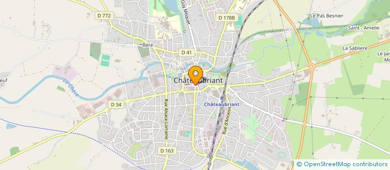 localisation de l'entreprise SCI DU 30 RUE ARISTIDE BRIAND à CHATEAUBRIANT