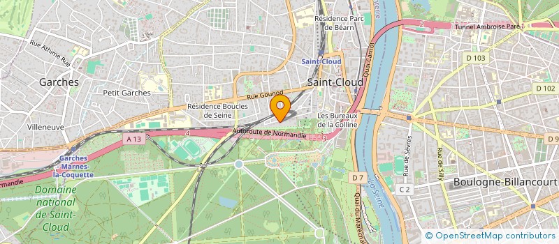 localisation de l'entreprise SCI DU 30 RUE CARNOT à SAINT-CLOUD