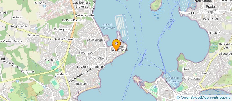 localisation de l'entreprise SCI DU 30 RUE DE KERNEVEL  LARMOR-PLAGE