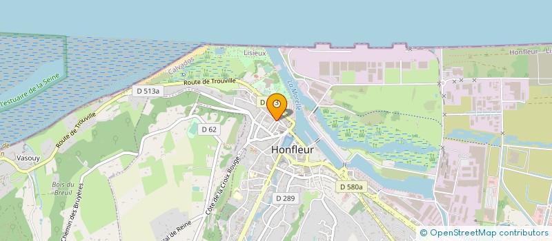 localisation de l'entreprise SCI DU 30 RUE DE L HOMME DE BOIS à HONFLEUR
