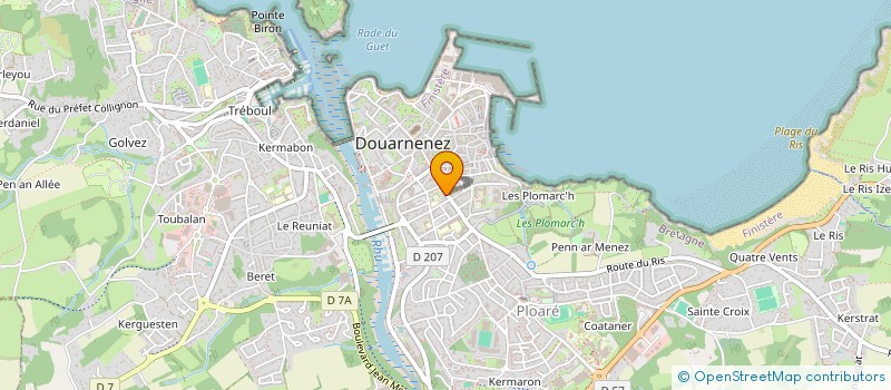 localisation de l'entreprise SCI DU 30 RUE JEAN JAURES  DOUARNENEZ