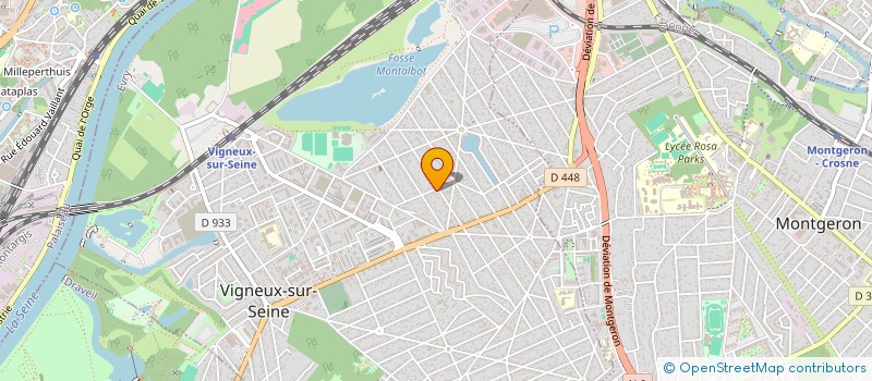 localisation de l'entreprise SCI DU 30 RUE PASTEUR  VIGNEUX-SUR-SEINE