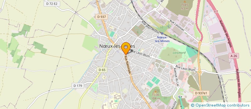 localisation de l'entreprise SCI DU 304 RUE NATIONALE  NOEUX LES MINES