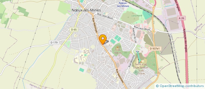 localisation de l'entreprise SCI DU 307 RTE NATIONALE  NUX-LES-MINES