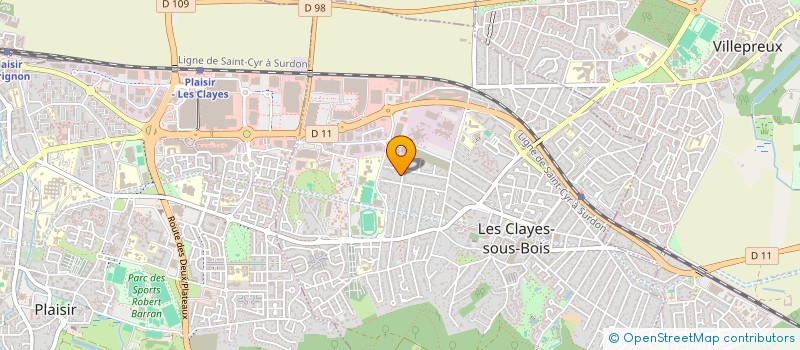 localisation de l'entreprise SCI DU 31 AVENUE DU BOIS à LES CLAYES-SOUS-BOIS