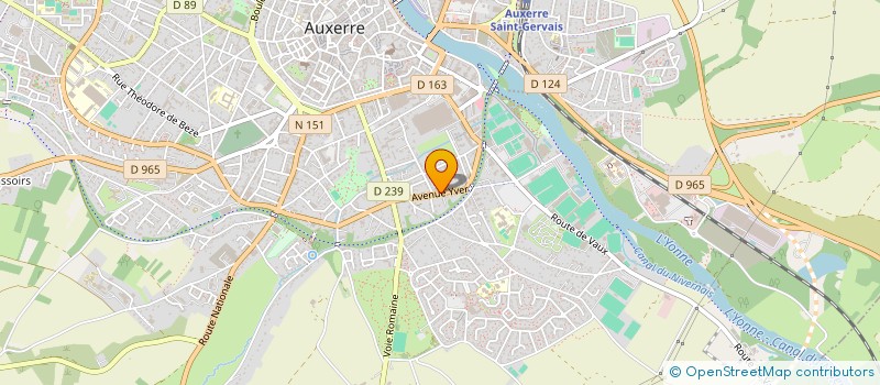 localisation de l'entreprise SCI DU 31 AVENUE YVER à AUXERRE