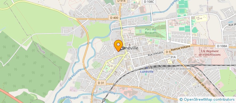 localisation de l'entreprise SCI DU 31 RUE ADRIEN MICHAUT  LUNEVILLE
