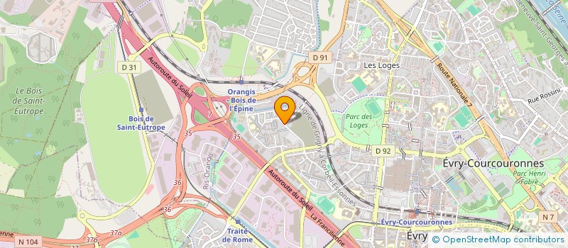 localisation de l'entreprise SCI DU 31 RUE DU PONT AMAR à EVRY-COURCOURONNES