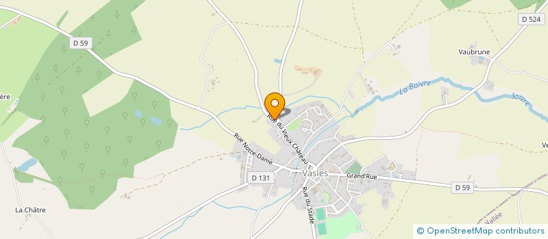 localisation de l'entreprise SCI DU 31,RUE DU VIEUX CHATEAU  VASLES