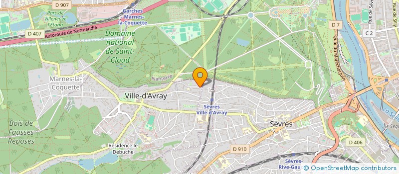 localisation de l'entreprise SCI DU 31 RUE PRADIER  VILLE-D'AVRAY