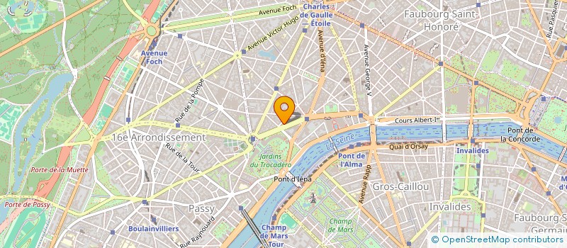 localisation de l'entreprise SCI DU 32 AV PRESIDENT WILSON  PARIS