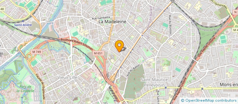 localisation de l'entreprise SCI DU 32 AVENUE DES FLEURS à LA MADELEINE