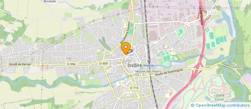 localisation de l'entreprise SCI DU 32 BOULEVARD ALBERT BUISSON  ISSOIRE