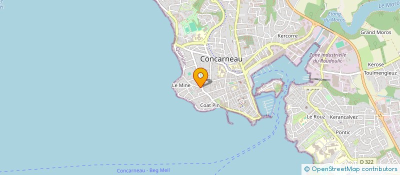 localisation de l'entreprise SCI DU 32 BOULEVARD BOUGAINVILLE  CONCARNEAU