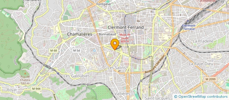 localisation de l'entreprise SCI DU 32 BOULEVARD PASTEUR  CLERMONT-FERRAND