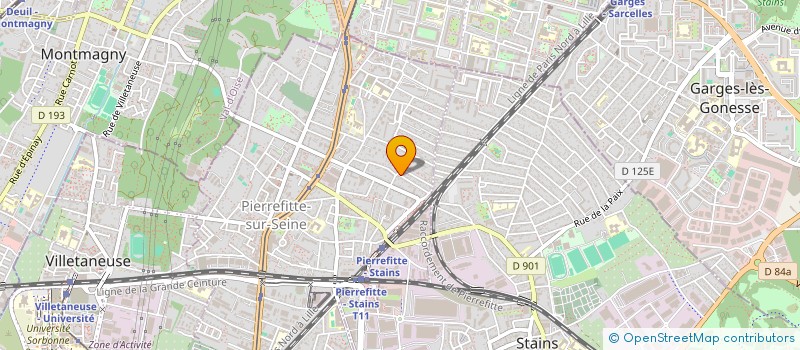 localisation de l'entreprise SCI DU 32 CHARLES PERRIN à PIERREFITTE-SUR-SEINE