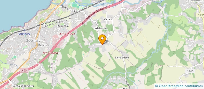 localisation de l'entreprise SCI DU 32 REMPATS LACHEPAILLET à BIDART