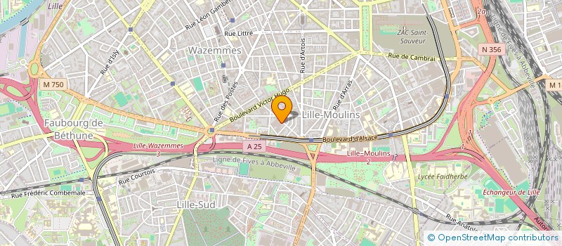 localisation de l'entreprise SCI DU 32 RUE DE BAPAUME à LILLE