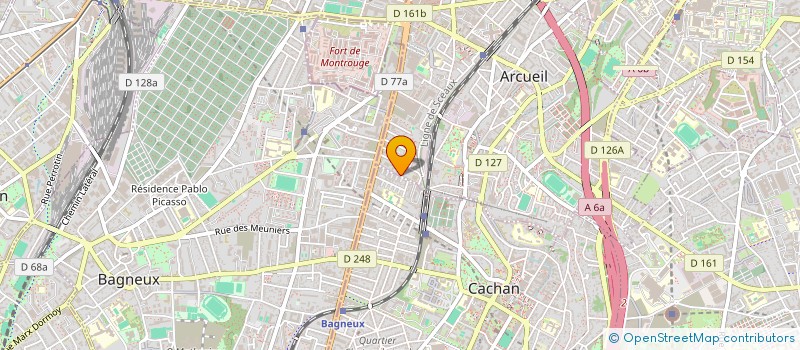 localisation de l'entreprise SCI DU 32 RUE DE LA GARE  ARCUEIL