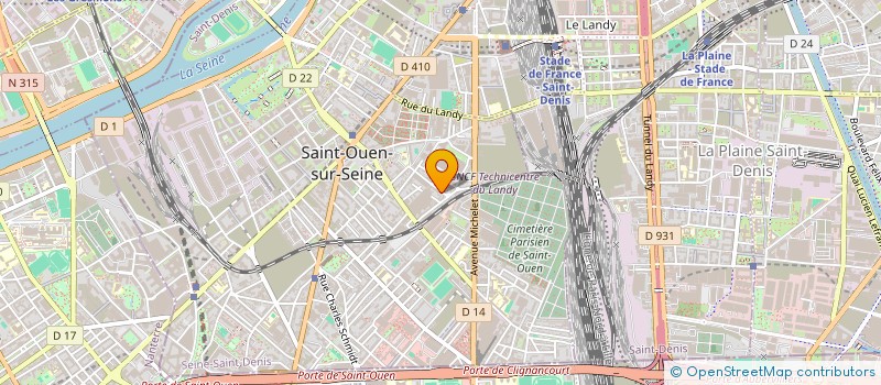 localisation de l'entreprise SCI DU 32 RUE HELBRONNER à SAINT-OUEN-SUR-SEINE