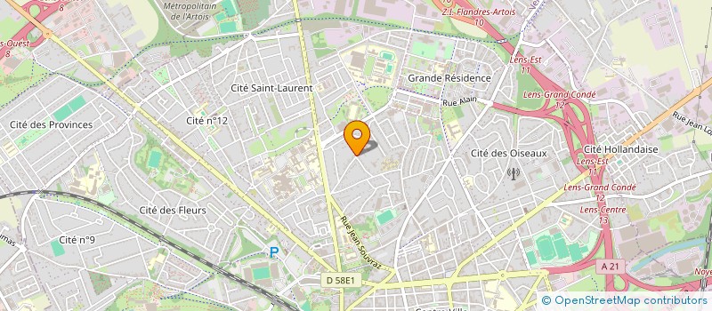 localisation de l'entreprise SCI DU 32 RUE HUMBLOT  LENS