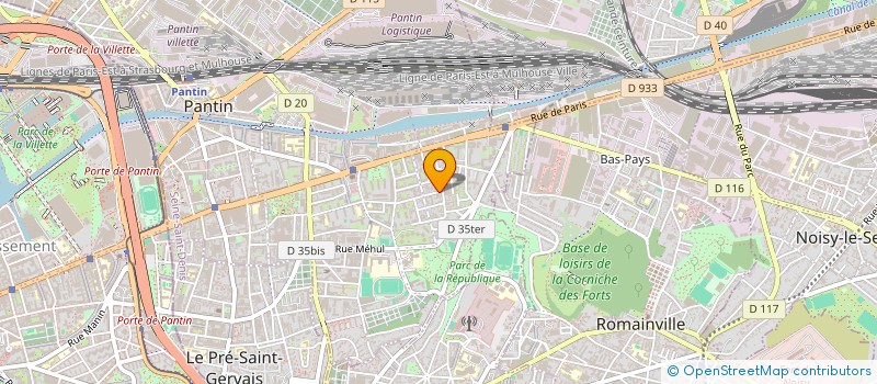 localisation de l'entreprise SCI DU 32 RUE JACQUART à PANTIN