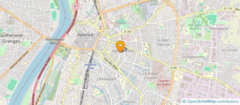 localisation de l'entreprise SCI DU 324 RUE GARIBALDI à VALENCE