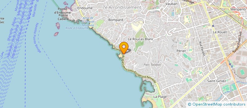 localisation de l'entreprise SCI DU 329 CORNICHE à MARSEILLE