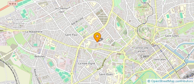 localisation de l'entreprise SCI DU 33 à CAEN